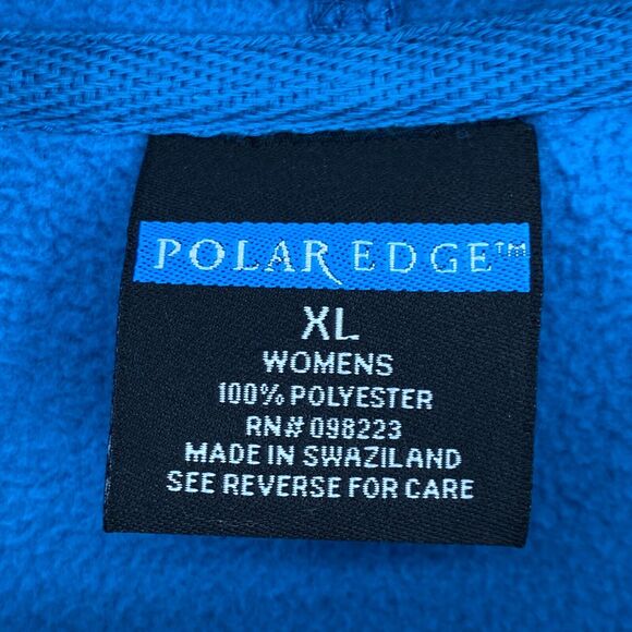 Polar Edge Jacket Womens Extra Large Blue Fleece Full Zip Up Long Sleeve Pockets - Picture 7 of 12